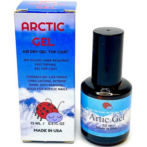 ARCTIC GEL - COLD GEL - AIR DRY GEL TOP COAT NO UV/LED LAMP NEED IT .