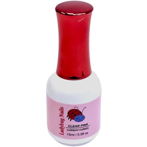 CLEAR PINK GEL POLISH 