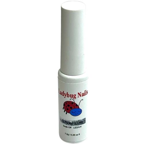 LINER BRUSH GEL SOAK OFF LED/UV - SILVER LINE