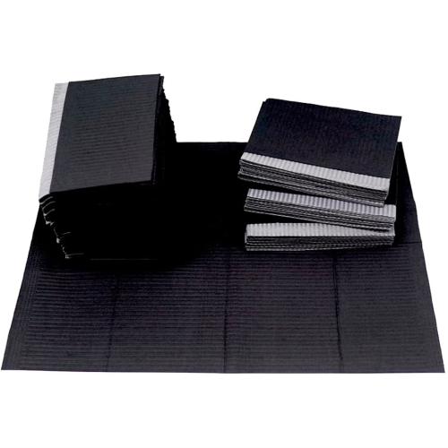 BLACK PAPER TABLE MAT PAD - 125 PCS