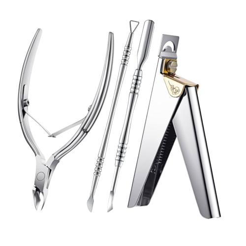 Acrylic Nails Tool Set - Stainless Steel - Silver 6 pcs 