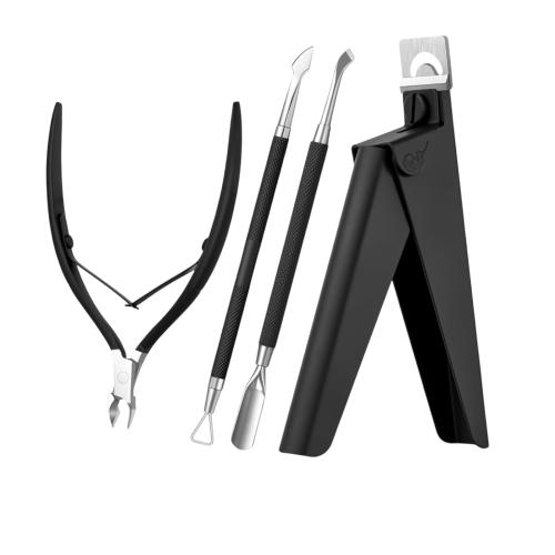 Acrylic Nails Tool Set - Stainless Steel - Black 6 pcs 