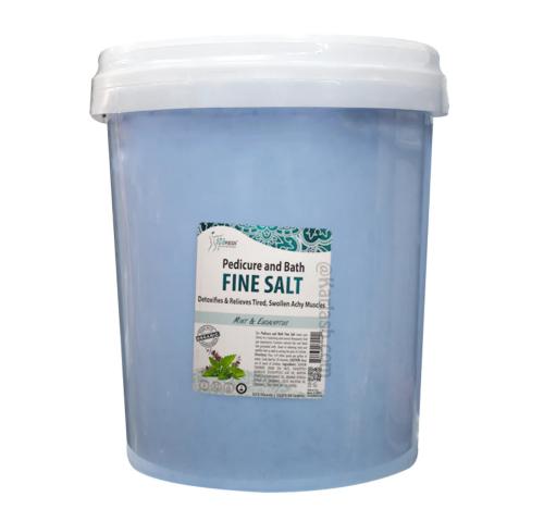 Pedicure And Bath Soak Salt Mint & Eucalyptus Bucket 5 Gallo