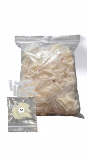 Big Bag  Natural Acrylic Nail Tips  0-10 24 pcs each number 